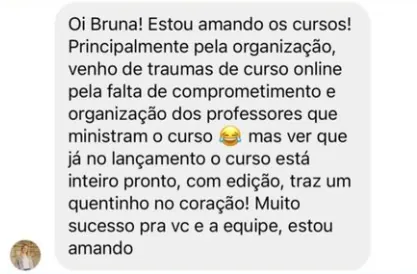 Depoimento de aluna sobre a VOUS Academy