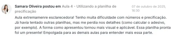 Depoimento de aluna sobre a VOUS Academy